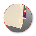 File Folders | Smead 75740 Straight Tab Letter Size 14-pt End Tab Jackets with Reinforced Tabs - Manila (50/Box) image number 5