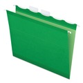  | Pendaflex 42626 Ready-Tab 1/5-Cut Tabs Colored Reinforced Hanging Letter Folders - Bright Green (25/Box) image number 0