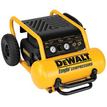 Factory Reconditioned Dewalt 1.6 HP 4.5 Gallon Oil-Free Portable Wheelbarrow Air Compressor