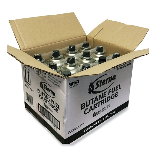 Food Service | Sterno 50162 8 oz. Butane Fuel Cartridge (12/Carton) image number 0