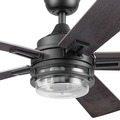 Ceiling Fans | Honeywell 51861-45 52 in. Remote Control Contemporary Indoor LED Ceiling Fan with Light - Matte Black image number 3