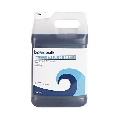 All-Purpose Cleaners | Boardwalk BWK4802EA 1 Gallon All Purpose Cleaner Bottle - Lavender image number 0