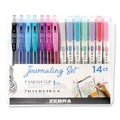 Pens | Zebra 10014 (7)-1 mm/4 mm Bullet/Chisel-Tip Markers (7)-0.5 mm Gel Pens Mixed Writing Set - Assorted Colors image number 0