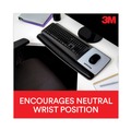 Mouse Pads & Wrist Support | 3M WR422LE 25.5 in. x 10.6 in. Antimicrobial Gel Mouse Pad/Keyboard Wrist Rest Platform - Black/Silver image number 5