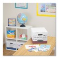 Office Jansan | Bankers Box 07242 12.75 in. x 16.5 in. x 10.38 in. R-KIVE Heavy-Duty Letter/Legal Storage Boxes - White/Red (12/Carton) image number 3