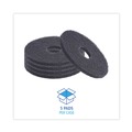  | Boardwalk BWK4013BLA 13 in. Diameter Stripping Floor Pads - Black (5/Carton) image number 3