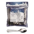 Food Service | WNA REF320SP Reflections Heavyweight Plastic Spoon Utensils - Silver (40/Pack) image number 2