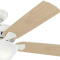 Ceiling Fans | Hunter 53358 52 in. Fletcher Five Minute Ceiling Fan with Light (Fresh White) image number 5
