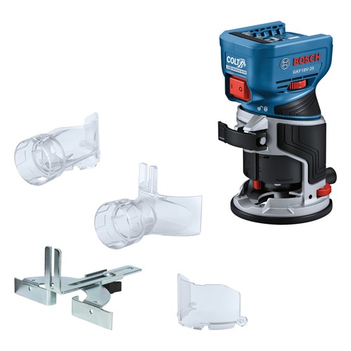 New Year New Savings! Save $25 off $150 | Bosch GKF18V-25N 18V Brushless Lithium-Ion Cordless Colt Palm Router (Tool Only) image number 0