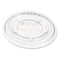 Cups and Lids | Dart PL100N PET Portion/Souffle Cup Lids Fits 0.5 - 1 oz. Cups - Clear (2500/Carton) image number 2