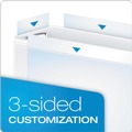 Office Jansan | Cardinal 10301 11 in. x 8.5 in. ClearVue 3-Ring 1 in. Capacity Easy Open Slant-D Ring Binder - Black image number 4