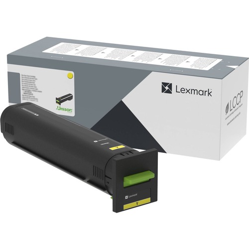 Ink & Toner | Lexmark 72K0X40 72K0X40 22,000 Page-Yield Extra High-Yield Toner - Yellow image number 0