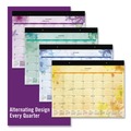 Bulletin Boards | AT-A-GLANCE SK38-704 12 Month: Jan 2026 to Dec 2026 21.75 in. x 17 in. Floral Artwork Beautiful Day Desk Pad Calendar - Assorted Color Sheets, Black Binding image number 2