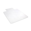  | Deflecto CM2E432F EconoMat 46 in. x 60 in. Lipped Flat Packed All Day Use Chair Mat for Hard Floors - Clear image number 0