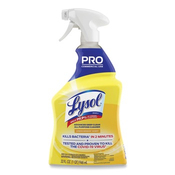 Professional LYSOL Brand 32 oz Advanced Deep Clean All Purpose Cleaner - Lemon Breeze