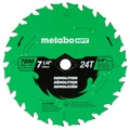 Circular Saw Blades | Metabo HPT 115758M 7-1/4 in. 24-Tooth Industrial PTFE Circular Saw Demo Blade image number 0