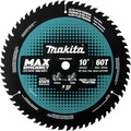 Miter Saw Blades | Makita B-66961 10 in. 60T Carbide-Tipped Max Efficiency Miter Saw Blade image number 0