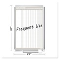 White Boards | MasterVision GA02109830 24 in. x 36 in. In-Out Magnetic Dry Erase Board - Silver Frame image number 4