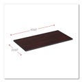  | Alera ALETT4824CM 47.63 in. x 23.63 in. Rectangular Reversible Laminate Table Top - Medium Cherry/Mahogany image number 3