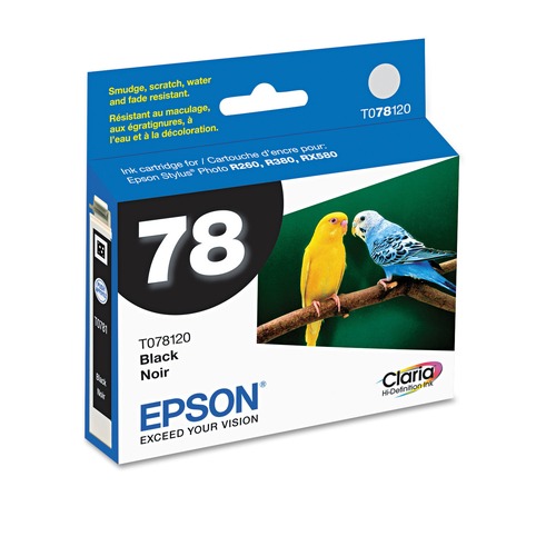 Ink & Toner | Epson T078120-S T078120-S (78) 300 Page-Yield Claria Ink - Black image number 0