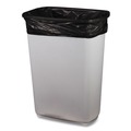 Trash Bags | Boardwalk H5645TKKR01 23 Gallon 0.9 mil 28 in. x 45 in. Perforated Roll Linear Low Density Can Liners - Black (25 Bags/Roll, 8 Rolls/Carton) image number 3