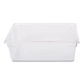 Food Trays, Containers, and Lids | Rubbermaid Commercial FG330000CLR 12.5 Gallon 26 in. x 18 in. x 9 in. Plastic Food/Tote Boxes - Clear image number 0