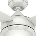 Ceiling Fans | Hunter 59073 52 in. Sonic White Ceiling Fan with Light with Handheld Remote image number 4