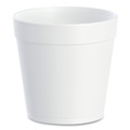 Food Trays, Containers, and Lids | Dart 32MJ48 32 oz. Foam Containers - White (500/Carton) image number 0