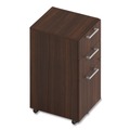 Office Desks & Workstations | Alera AENNZK-MP1518UF HRG 15 in. x 18 in. x 27 in. Seville Series 3-Drawer Legal File Mobile Pedestal - Mahogany image number 4