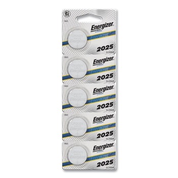 Energizer 3V Industrial Lithium CR2025 Coin Battery with Tear-Strip Packaging (100/Box)