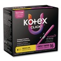 Cleaning & Janitorial Supplies | Kimberly-Clark 53445 U by Kotex Regular Click Compact Tampons (8 Packs/Carton) image number 2