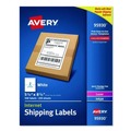 Office Jansan | Avery 95930 5.5 in. x 8.5 in. Shipping Labels-Bulk Packs for Inkjet/Laser Printers - White (2/Sheet, 250 Sheets/Box) image number 0