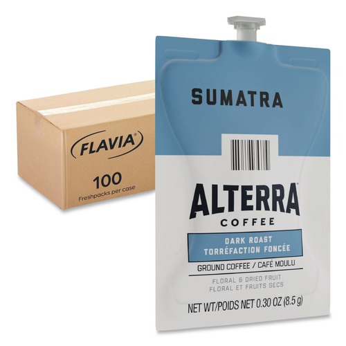 Coffee | FLAVIA 48017 Alterra Coffee Freshpack - Sumatra (100/Carton) image number 0