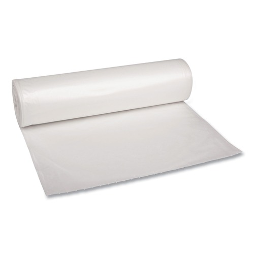 Cleaning & Janitorial Supplies | Boardwalk BWK533 60 gal. 38 in. x 58 in. Low-Density Repro Can Liners - Clear (100/Carton) image number 0