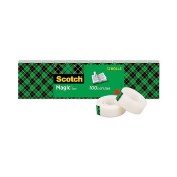 TAPES AND ADHESIVES | Scotch 810K12 1 in. Core 0.75 in. x 83.33 ft. Magic Tape Value Pack - Clear (12-Piece/Pack)