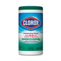 Cleaning & Janitorial Supplies | Clorox 01656 7 in. x 8 in. 1-Ply Disinfecting Wipes - Fresh Scent, White (450/Carton) image number 1