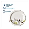 Office Jansan | Dixie UX7PATH Pathways Soak-Proof Shield 6.88 in. Paper Plates - Green/Burgundy (125/Pack, 8 Packs/Carton) image number 6