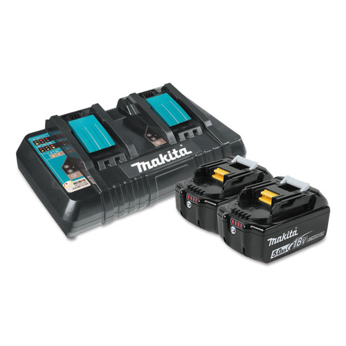 Makita Bl1850b2dc2 18v Lxt 5 Ah Lithium Ion Battery 2 Pack And Dual Port Charger Kit Cpo Outlets