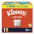 Paper Towels and Napkins | Kleenex 54505 Anti-Viral 3-Ply Facial Tissue - White (27/Carton) image number 2