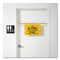 Safety Equipment | Rubbermaid Commercial FG9S1600YEL Site Safety Multi-Lingual 50 in. x 1 in. x 13 in. Hanging Sign - Yellow image number 2