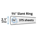  | Avery 17576 11 in. x 8.5 in. 1.5 in. Capacity 3-Rings Durable View Binder with DuraHinge and Slant Rings - White (4/Pack) image number 9