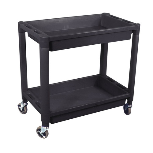 Tool Carts | ATD 7016 2-Shelf Heavy-Duty Plastic Utility Cart image number 0