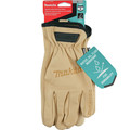 Makita T-04195 Genuine Leather Cow Driver Gloves - Large image number 1