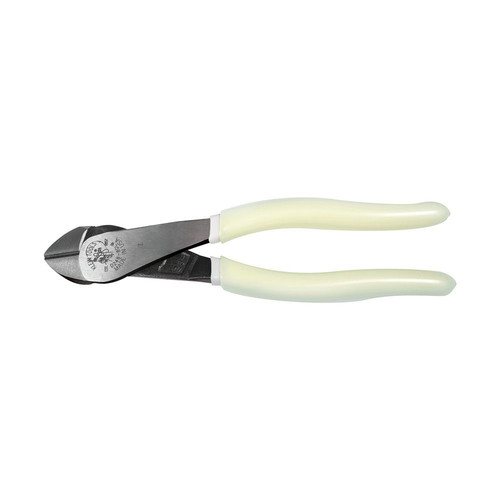 Pliers | Klein Tools D248-8-GLW 8 in. High-Visibility Angled Head Diagonal Cutting Pliers image number 0