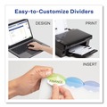 Office Jansan | Avery 11200 11 in. x 8.5 in. 5-Tab Insertable Style Edge Tab Plastic Dividers - Translucent (1-Set) image number 7