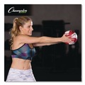 Toys | Champion Sports MB4 4 lbs. Rhino Leather Medicine Ball - Red/White image number 4