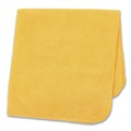 Office Jansan | Rubbermaid Commercial 1820580 12 in. x 12 in. Microfiber Cleaning Cloths - Yellow (24/Pack) image number 1