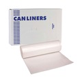 Just Launched | Boardwalk V6638HNKR01 33 in. x 38 in. 33 gal. 14 microns High-Density Can Liners - Natural (250/Carton) image number 1