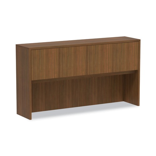  | Alera VA286615WA Valencia Series 4 Compartments 64.75 in. x 15 in. x 35.38 in. Hutch with Doors - Modern Walnut image number 0