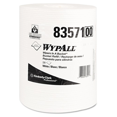  | WypAll KCC 83571 X70 Wipers In A Bucket 13 in. x 10 in. Wipe Refills - White (220/Roll, 3 Rolls/Carton) image number 0